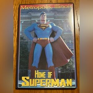 Superman Fridge Magnet. “Metropolis, Illinois, Home of Superman” DC Comics 1988